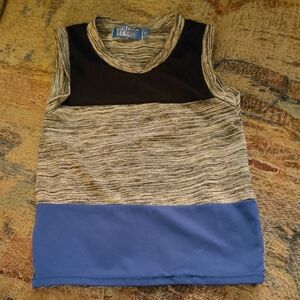 Kids' Black and Blue Sleeveless Top Toddler 3T